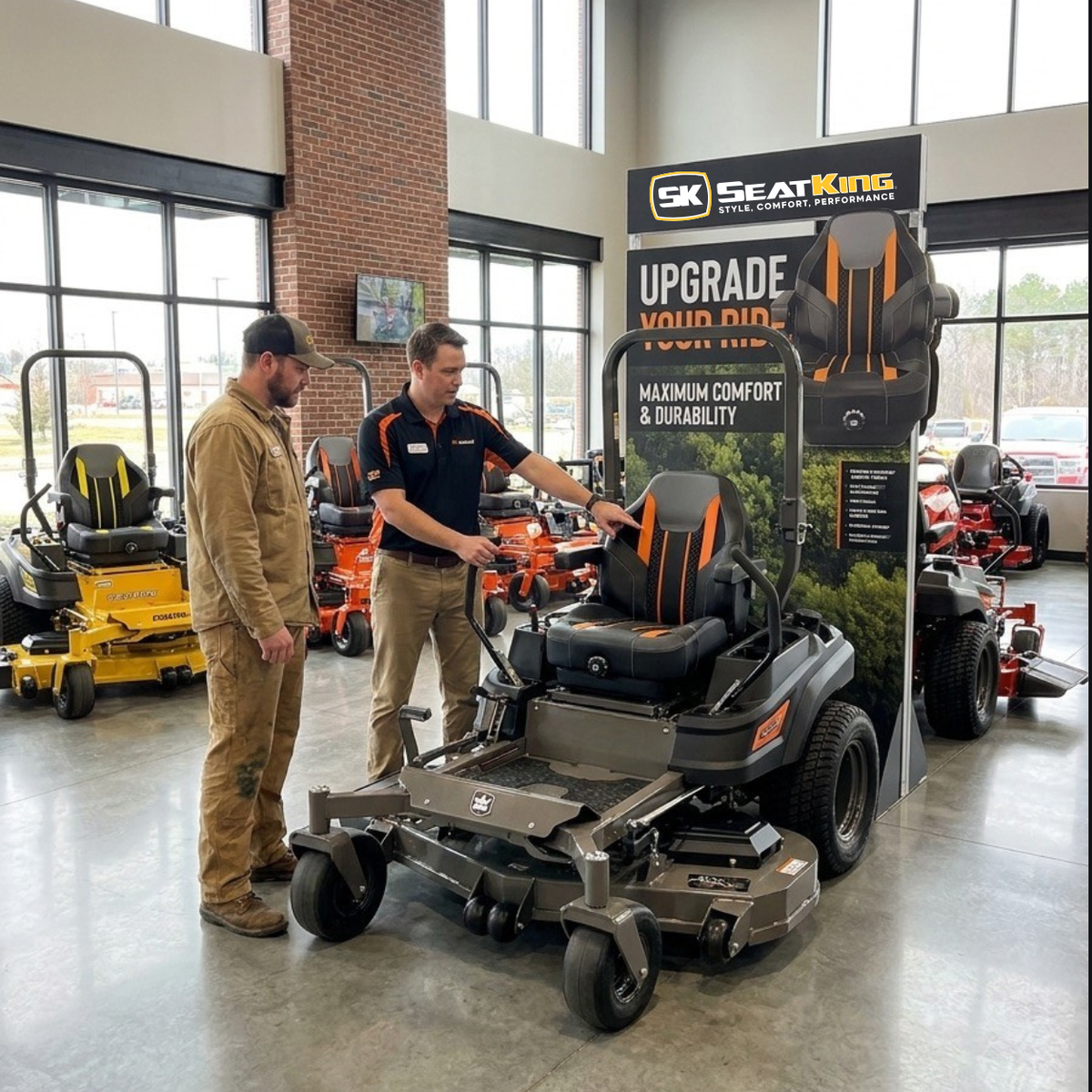 Seat King dealership showroom demo